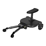 ahxyd - Buggy Board mit Sitz,Kinderwagenbrett,Universal Kiddy Board Trittbrett 360°Zweirad Design für alle Kinderwagen, für 3-7 Jahre alte Kinder,mit einer maximalen Belastung von 55 Pfund