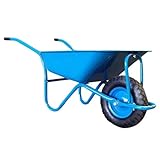 DGOINGPI Handwagen Tragbarer zusammenklappbarer Sackkarre mit Rädern, teleskopischer schwarzer LKW, bewegliche Schubkarre Transportkarre(Blue)