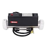 ZDETGU Poolheizung, Elektrischer -Heizungsthermostat mit Temperaturregelung, Selbsterhitzend, für Spa-Badewanne, Schwimmbad, Festverdrahtet, 3 KW (2KW)