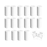 Thermopapierrollen - 16 Rollen Thermorollen 57mm x 30mm - Kassenrollen 57mm Thermopapier - Bonrollen für Bankomat und Kredit-Kartenlesegeräte, 57mm x 30mm x 6.3m