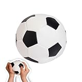 alldoro 60302 Softball Ø 10 cm, kleiner, weicher Schaumstoff-Fußball für Kinder ab 0 Jahren, schwarz-weiß, Ball für indoor & outdoor