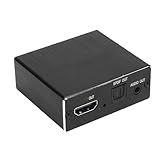 TIKATARER Extraktor-Splitter, 4K- auf Optischen 3,5-mm-AUX-Adapter, Digitaler DTS-Konverter für Sound-Lautsprecher, Verstärker und Kopfhörer
