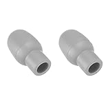 PATIKIL Drum Mute Drumstick Silent Tip Drum Dämpfer Silikon Gummi Übung Percussion Tips Protectors Mute Grau 2 Stück