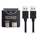 xiwai SFF-8482 SAS 29Pin auf 5 Gbit/s USB 3.0 Festplatten-RAID-Adapterkarte mit Chipsatz und Stromanschluss (benötigt 12 V/3 A Stromversorgung)