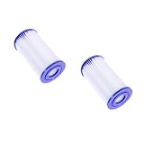 Supvox 2 STK Wasserpumpen Filter Element Schwimmbadversorgung Pool-ersatzfilter Poolreiniger Wasserpumpenfilter Pool-reinigungsfilter Polyester Weiß