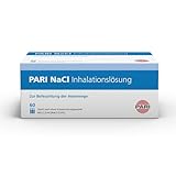 PARI Kochsalzlösung zum Inhalieren für Säuglinge, Kinder und Erwachsene – 60 Ampullen á 2,5ml NaCl 0,9 Inhalationslösung - Steril und ohne Konservierungsstoffe