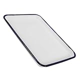 SAFIGLE Emailliertes Backblech Rechteckiger Langlebiger Backofenblech mit Antihaftbeschichtung für Brot Obst und Vielseitige Küchenanwendung Hitzebeständig Einfach zu Reinigen