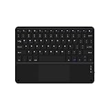 Boddceto 10-Touchpad-Bluetooth-Tastatur, Kompatibel mit, IPadOS, Android und IOS, Englisch, Schwarz
