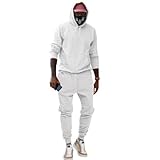 Generisch Jogginganzug Herren Zweiteiler Anzug Herren Set Elegant Trainingsanzug Langarm Kapuzenpullover Und Jogginghose Freizeitanzug Mit Taschen Baggy Sportanzug Männer Tracksuit Einfarbig