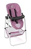 Bayer Chic 2000 - Puppenhochstuhl, Hochstuhl für Puppen, Puppenmöbel, Puppenzubehör, Jeans pink 655-62, Klein