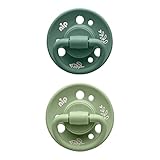 2er-Pack Schnuller Cherry® green aus Natur-Latex, Kirschform ab 6M