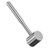 SHOWERORO Hammer zum Kochen für den einzug Kitchen Tools Steakklopfer Stampfer Hammer zum Zartmachen von Fleisch Werkzeug Fleischklopfer Würfel-Steak-Maker Rostfreier Stahl Silver