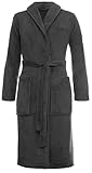 Brandsseller Damen & Herren Bademantel Coral Fleece Unisex leichter Morgenmantel Superweich