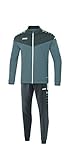 JAKO Kinder Trainingsanzug Polyester Champ 2.0, steingrau/anthra light, 116, M9120