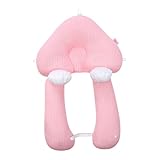 Generisch Baby Seitenlagerungskissen,Keilkissen,BabyKissen, Kopfstützkissen Gegen Plattkopf,Verstellbare Lagerungshilfe für Kopf und Körper,Abnehmbar und Waschbar,Weiche und Sichere,68 x 45 cm (Rosa)