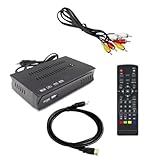 Muuoeou ISDB-T 1080P HD Set-Top-Box Terrestrischer Digitaler Videoübertragungs-TV-Empfänger mit Kabel für Brasilien/Chile, A-EU-Stecker