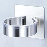 YYBO Fönhalter Ohne Bohren, Föhn Halterung, Fönhalterung Föhnhalter Wand, Haartrockner Halterung Föhn Aufbewahrung, Selbstklebend Haartrocknerhalter für Bad Barbershop Hotel