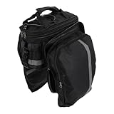 Milisten wasserdichte Fahrrad Gepäckträgertasche Großer Fassungsvermögen Reflektierende Mountainbike Tasche Vielseitig Nutzbar für Sicheres Radfahren und Praktische Aufbewahrung