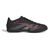 adidas Unisex Predator Club Turf Football Boots, core Black/Grey Four/Lucid red, 43 1/3 EU