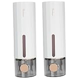 2pcs Seifespender, Wandmontage, kein Bohrbad von 450 ml Seifenspender, klare Fensterhandbuch Flüssigseife für Waschbecken, Duschgel und Händedesinfektionsmittel -Seifenspender