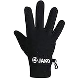 JAKO Unisex Fleecehandschuhe, Schwarz, 10