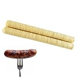 2 Stück Kunstdarm Essbare Wursthülle Für Hausgemachte Würste Schinken Schwein Wursthülle Haut Essbare Trocknende Wursthülle Klare Kollagenhüllen Hülle Für Bratwurst, Kochwurst Und Mehr