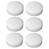ZUNOXAZ 6 Stück Pack Unparfümierte Schwimmkerzen Kleine Runde Wasserkerzen 45X25cm Dekorative Hochzeitskerzen für Pool Party und Festliche Beleuchtung