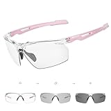 SCVCN Photochromatische Selbsttönend Fahrradbrille Herren Damen Sportsonnenbrille Klar Radsport Radfahren MTB Radbrille Laufen Volleyball Tennis Autofahren Angeln Softball Bergsteigen Golf Wandern 11