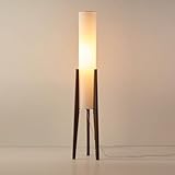 Moderne Bauernhaus-Stehlampe – industrielle Standleuchte mit Farbtemperaturen und Stoffschirmen, Fußschalter für Wohnzimmer und Schlafzimmer, rustikale Heimdekoration