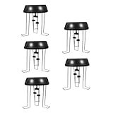 Kisangel 5St Wasserrührer Wasser Agitator Garten Dekoration Wasser wasserfontäne Trägergleiter Fischtankdekoration Solarwasserrührwerk für Teiche Rührwerk zur Dekoration Abs Black