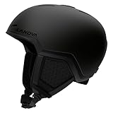LANOVAGEAR Skihelm, Snowboardhelm für Herren und Damen Jugend, Snowboard Ski Helm mit Ventilationssystem, mit abnehmbaren ohrpolstern, Verstellbare Passform (grau, M)