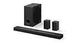 LG DS80TR 5.1.3 Dolby Atmos Soundbar (580W) mit kabellosem Subwoofer & Rücklautsprechern (Wow Cast, HDMI, Bluetooth) [2024], Schwarz