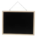 NUOBESTY Tafel Mit Holzrahmen Kleine Holztafel Kalendertafel Für Die Wand Lanyard-board-anhänger Nachrichtentafel Aus Holz Lanyard-tafelanhänger Holztafel Ohne Magnet Tafelkalender Black