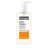 Neutrogena Anti-Pickel Tägliches Waschgel 200ml,sanftes Anti Pickel Gel mit 2Prozent Salicylsäure BHA,porentiefe Gesichtsreinigung hilft die Haut zu glätten,entfernt überschüssiges Öl und Unreinheiten