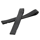 Asuinxurr 2 Stück Verstellbares und Atmungsaktives Ersatzarmband mit Weichem Armband für Herzfrequenzmesser - (Schwarz)