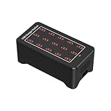 Boddceto Netzteil 15-Port-Hub 100W Universelle Wand-/Desktop-Schnellladestation Dock für Mobiltelefon EU-Stecker