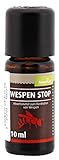 NaturGut Wespen - Stop Öl Konzentrat (10ml) | Effektive Wespenabwehr für Terrasse, Balkon & Garten | Vertreibt Wespen mit der Kraft von Nelken-Zitronenöl | Hält Wespen von Esstisch-Kaffeetafel fern