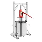 LIAIZE Hydraulische Weinpresse, 12 L Edelstahl Obstweinpresse, Weinpressen-Maschinenbausatz, Obstpresse, Beerenpresse, Gemüsepresse, Saftpresse, Lebensmittelpresse, Apfelpresse