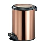 ZFLHIOR Mülleimer Mülleimer Abfalleimer Edelstahl Badezimmer Tritt Mülleimer, Küche Treteimer Mit Deckel, Runder Mülleimer Mülleimer Für Schlafzimmer Mülleimer Mülleimer
