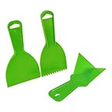 RGYBAO 3 Stück Spachtelschaber DIYer Texturmuster Kamm und Eckkelle Werkzeuge zum Spachteln von Tapetenfarbe Entfernen