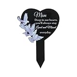 ZHGFXIN Gedenktafeln In Herzform Friedhofsdenkmäler Geschenk Acryl Graviert Für Die Außendekoration Herzförmige Gedenktafel