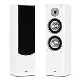 mohr 1 Paar Standlautsprecher SL10, Weiss Lautsprecherboxen, HiFi Klang zum günstigen Preis