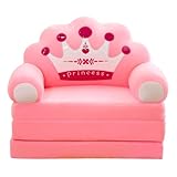 EWFAS Ausklappbares Kindersofa Mini Bärchen Abnehmbarer Bezug Spielsofa Kuschelsofa Übernachtungssofa Sofa Kinder mit Abnehmbarem Bezug（Ohne Liner Füller）