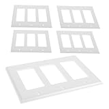 EXHUMKY Abdeckung Der Steckdosenschalttafel Universeller Ortungsgerät Anhänger Ornament Dekoration Halter Lanyard Fasersucher Universelle Belüftungsöffnungen Autodekoration Plastik Weiß