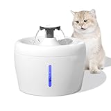 Amicura 2.5L Katzenbrunnen für Katzen und Hunde, Ultra-Leiser Trinkbrunnen (20dB) für Haustiere, Strombetriebener Wasserspender