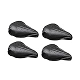 ibasenice 4 Stück wasserdichte Fahrrad Sitzbezüge Large Wasserabweisender Sattelschoner aus Elastischem PVC Schmutzabweisend und Kratzfest Passend für Mountainbike und Fahrräder