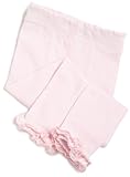 Jefferies Socks, LLC Baby-Mädchen Neugeborene Pima-Baumwolle Rüschen Strumpfhose, Pink, 12-24 Monate