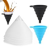 150 Stück Lacksieb, Lackfilter mit 2 Stück Faltbarer Silikontrichter Filterkegel Filterpapier Papier Lacksiebe Nylon Farbsieb 100 Mesh für Autolack Lacken Farben