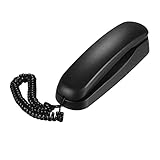 Bisofice Schnurgebundenes Telefon, Desktop Festnetztelefon, Wandmontierbares Festnetztelefon, unterstützt Stummschaltung/Pause/Erinnerungsfunktionen für Zuhause, Hotel, Büro