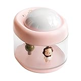 Fiorky Cool Mist Luftbefeuchter mit Sternprojektor und Nachtlicht, Luftbefeuchter, kleine Luftbefeuchter, Geschenke for Kinder, Erwachsene, Weihnachten, Geburtstag